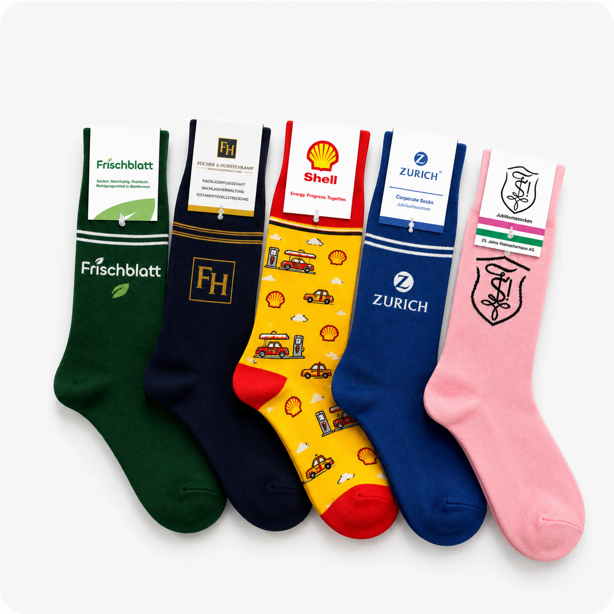 Chaussettes personnalisées avec logo d'entreprise de Logo Chaussettes Suisse